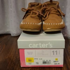 Carters fringe booties